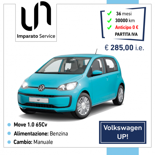Volkswagen Nuova up! move up! 1.0 EVO 65Cv / 48Kw