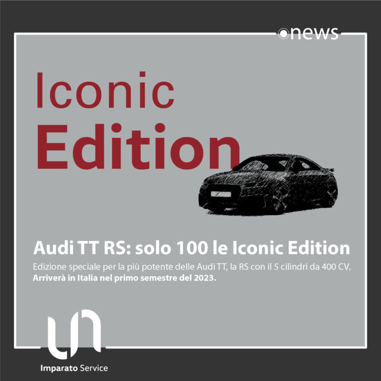Audi TT RS: solo 100 le Iconic Edition